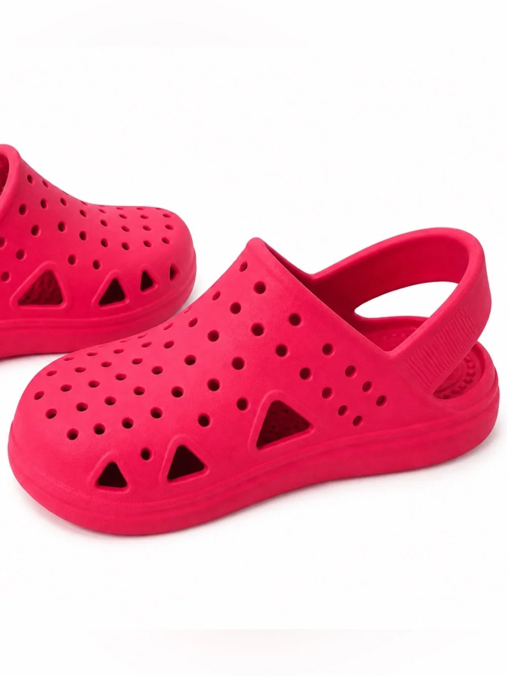 totes Toddler Hot Pink Splash & Play Clog Slide Sandals with Heel Strap - Size 6
